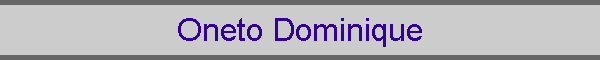 Oneto Dominique